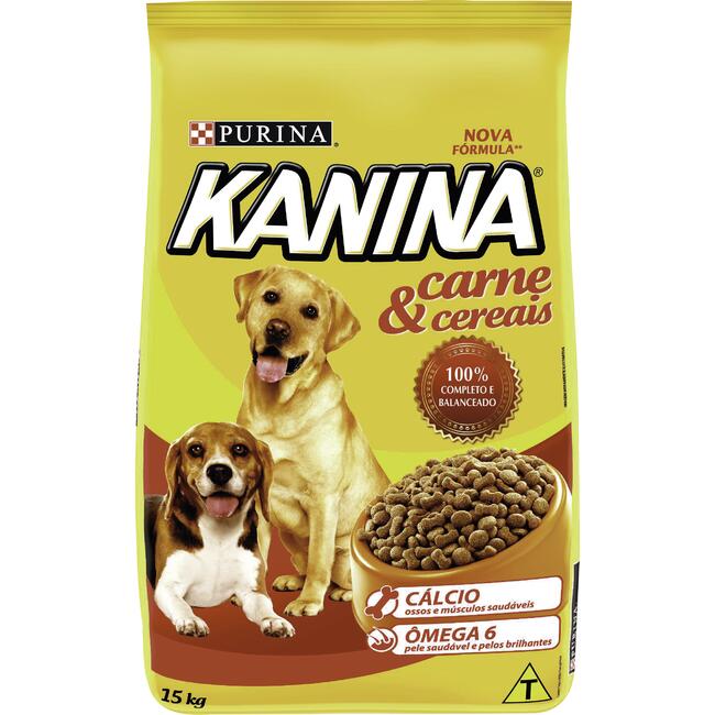 Alimento para Cães Kanina Carne & cereais 15kg