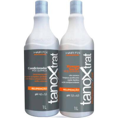 Kit Tanox Shampoo 1L + Condicionador 1L Pós Química