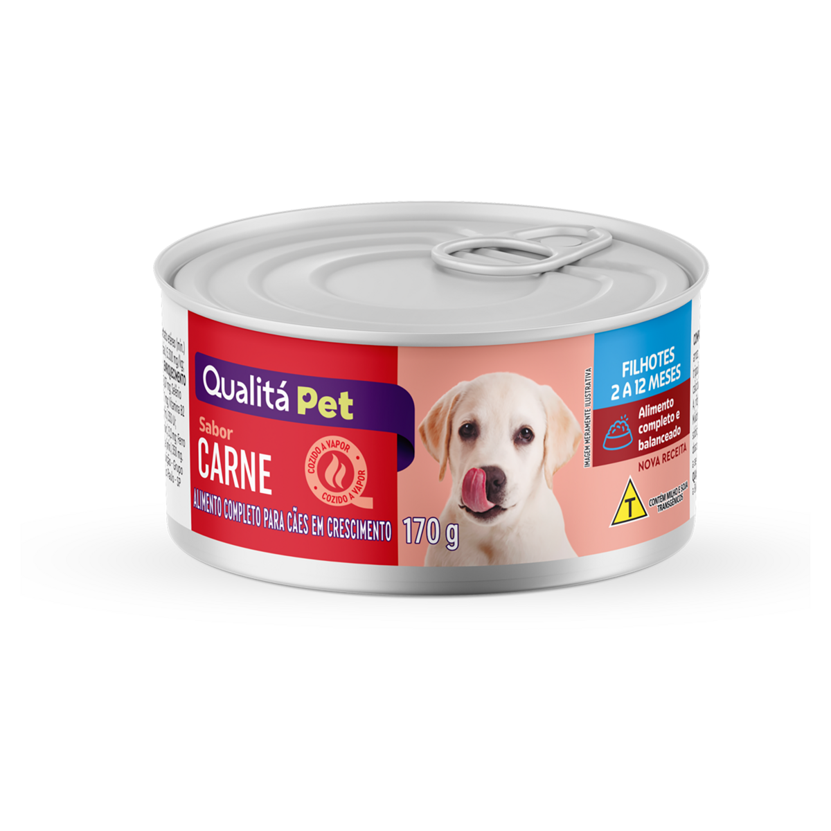 Alimento para Cães Filhotes Carne Qualitá Pet Lata 170g