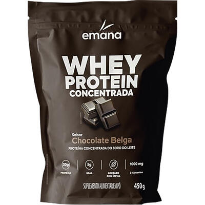 Suplemento Alimentar Whey Emana Chocolate 450g