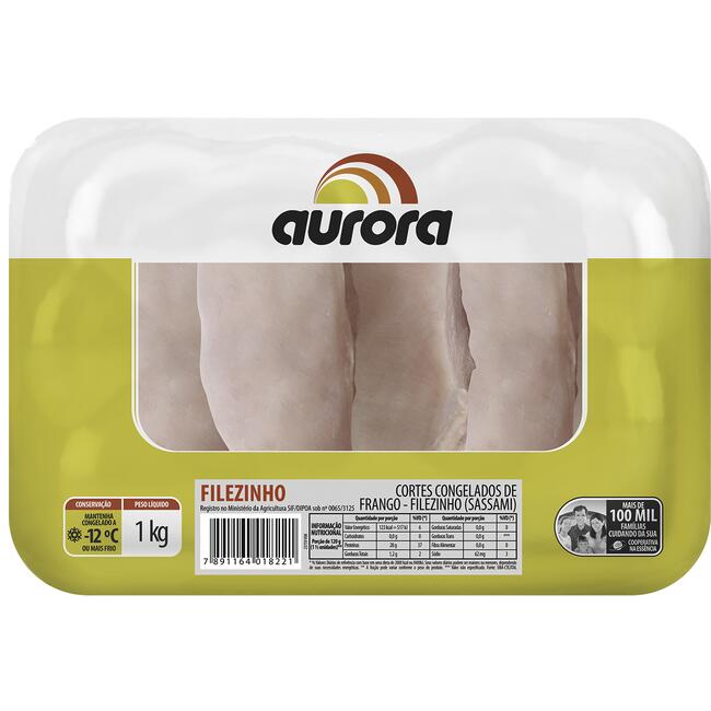Filezinho de Frango Aurora Congelado 1kg