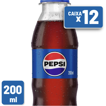 Refrigerante Pepsi Cola Pet 200ml Caixa c/ 12 un