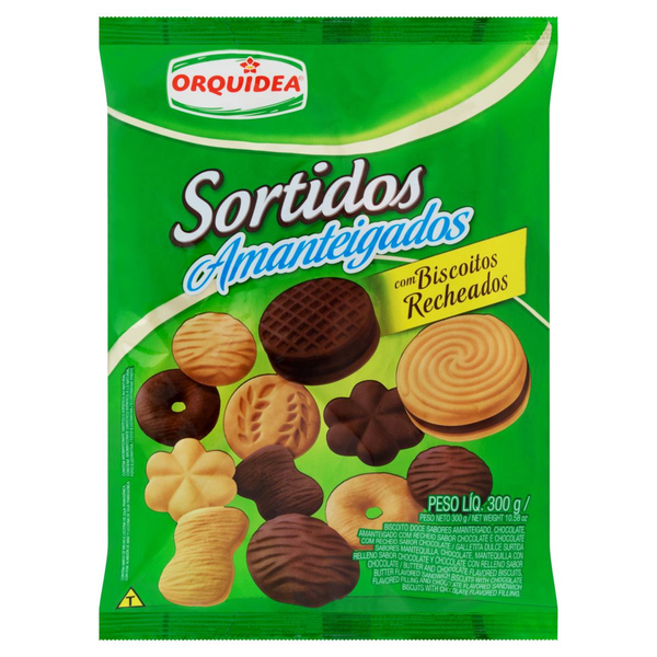 Biscoito Orquídea 300g - Amanteigado - Sortidos