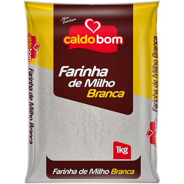 Farinha de Milho Caldo Bom 1kg - Branca