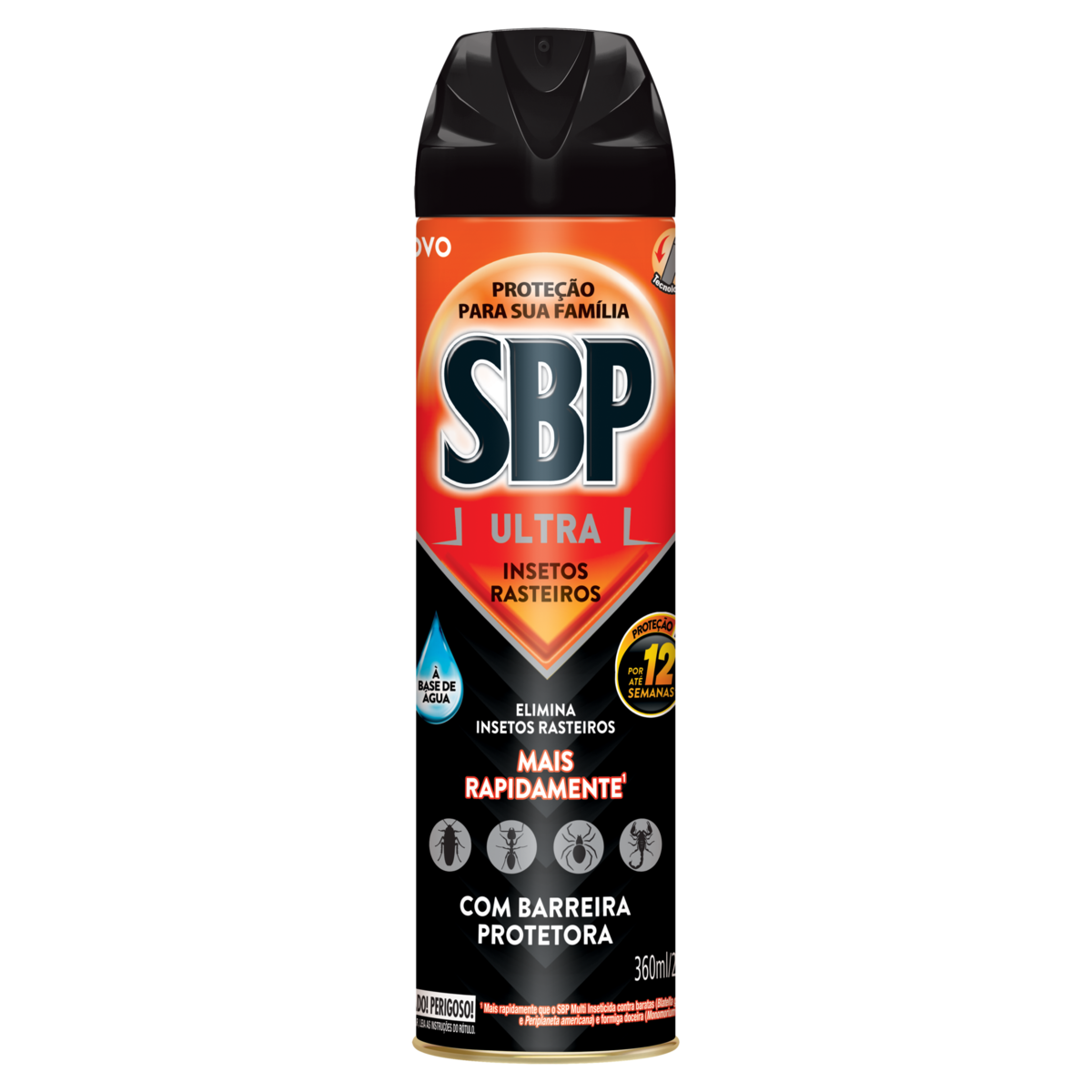 Inseticida Aerossol SBP Ultra Insetos Rasteiros 360ml