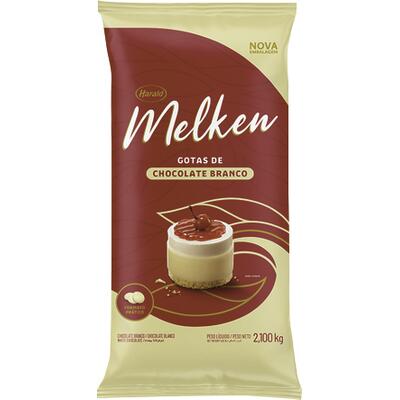 Cobertura de Chocolate em Gotas Melken Branco 2,100kg