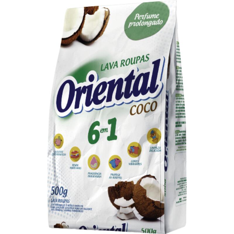 Lava Roupas em Pó Oriental Coco 500g