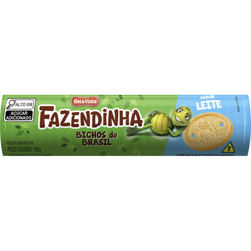 Biscoito Fazendinha Leite 102g