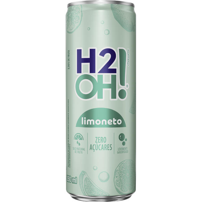 Refrigerante Limoneto Zero Açúcar H2OH! Lata 350ML