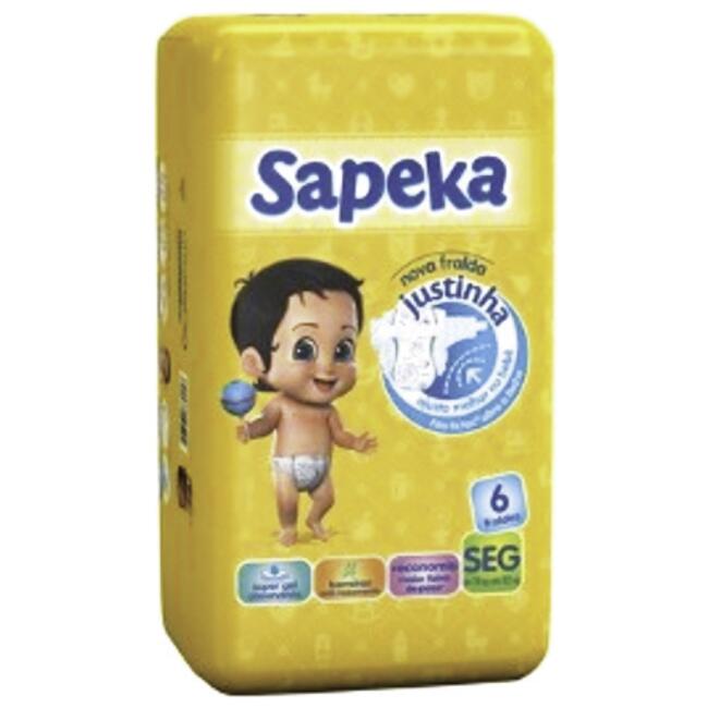 Fralda Descartável Sapeka XXG 06 un