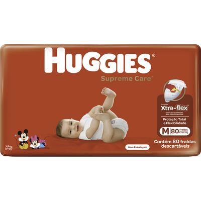 Fralda Descartável Huggies Supreme Care - M 80 un