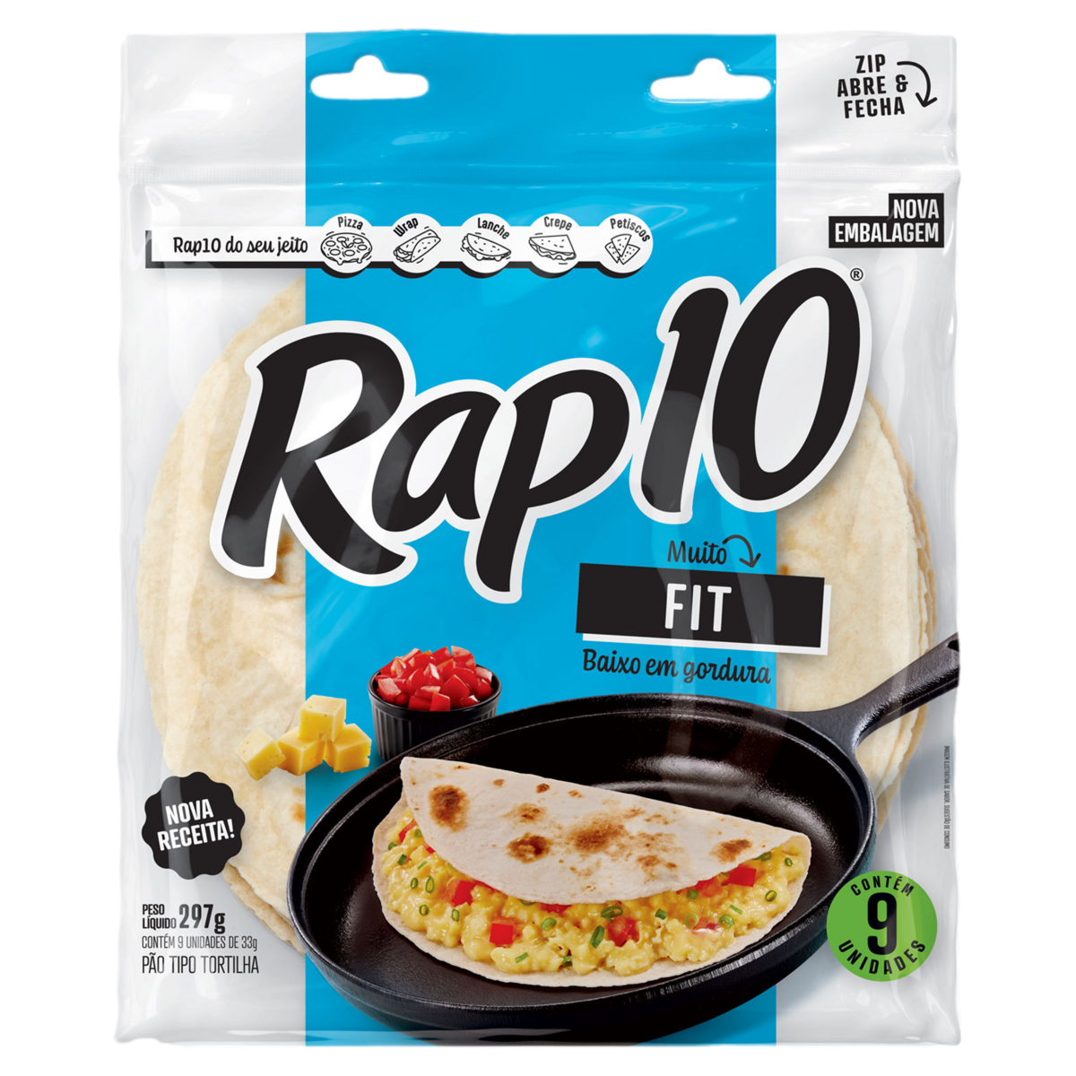 Pão Tortilha Fit Rap10  297g