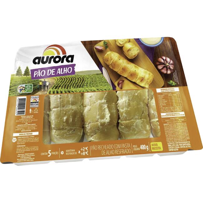 Pão de Alho Baguete Aurora Tradicional 400g
