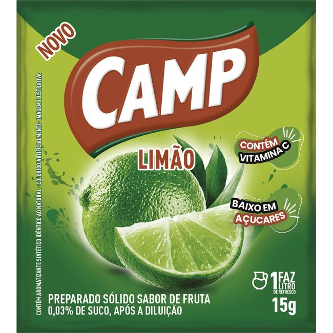 Refresco em Pó Camp Limão 15g