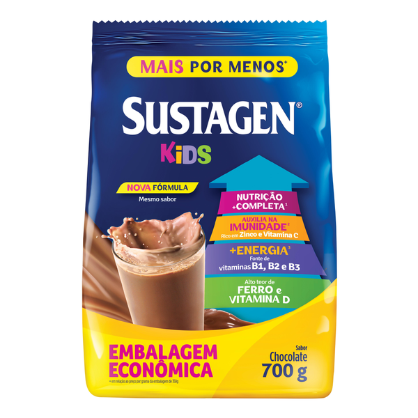 Complemento Alimentar SUSTAGEN Kids Chocolate 700g Grátis 200g