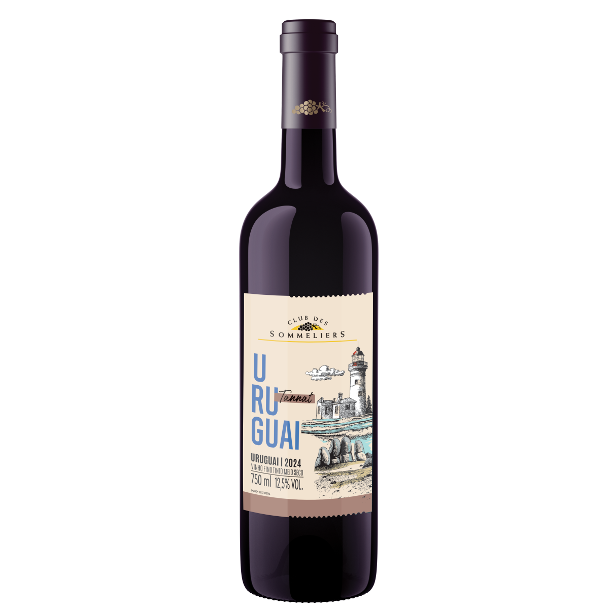 Vinho Tinto Uruguaio Clube Des Sommeliers Tannat 750ml