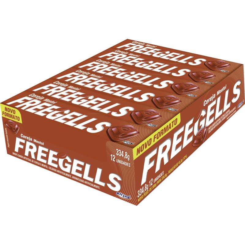 Drops Freegells Cereja 12 un