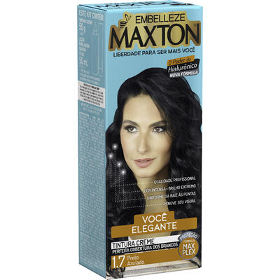 Tintura Maxton Preto Azulado 1.7 Kit