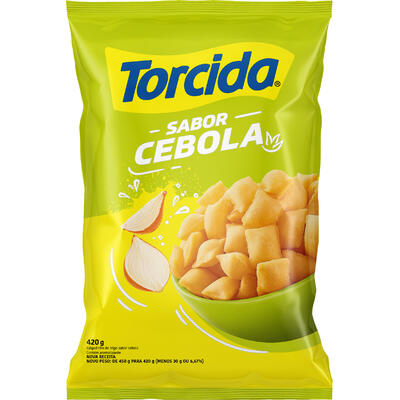 Salgadinho de Trigo Cebola Torcida Pacote 420g