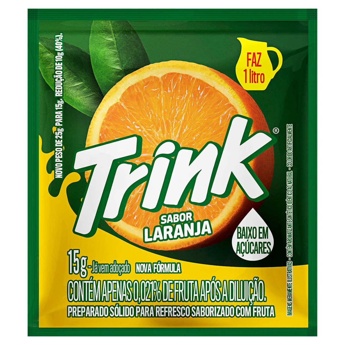 Refresco em Pó Trink Laranja 15g