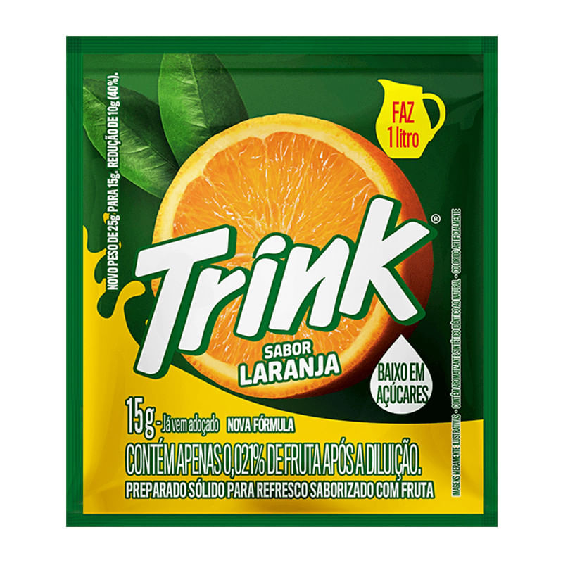 Refresco em Pó Trink Laranja 15g