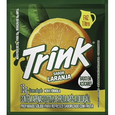 Refresco em Pó Trink Laranja 15g