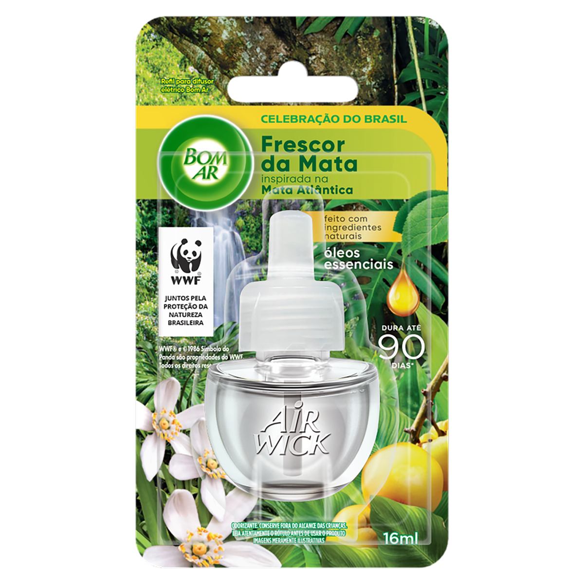Difusor Elétrico BOM AR Frescor da Mata Refil 16ml