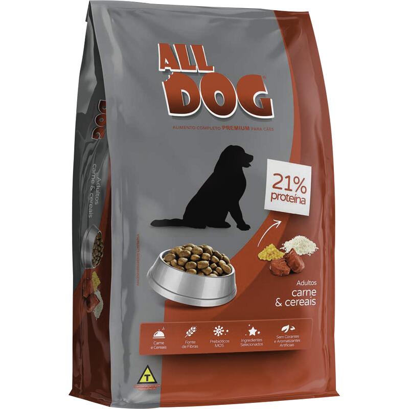 Alimento para Cães Adultos All Dog Carne e Cereais 6kg