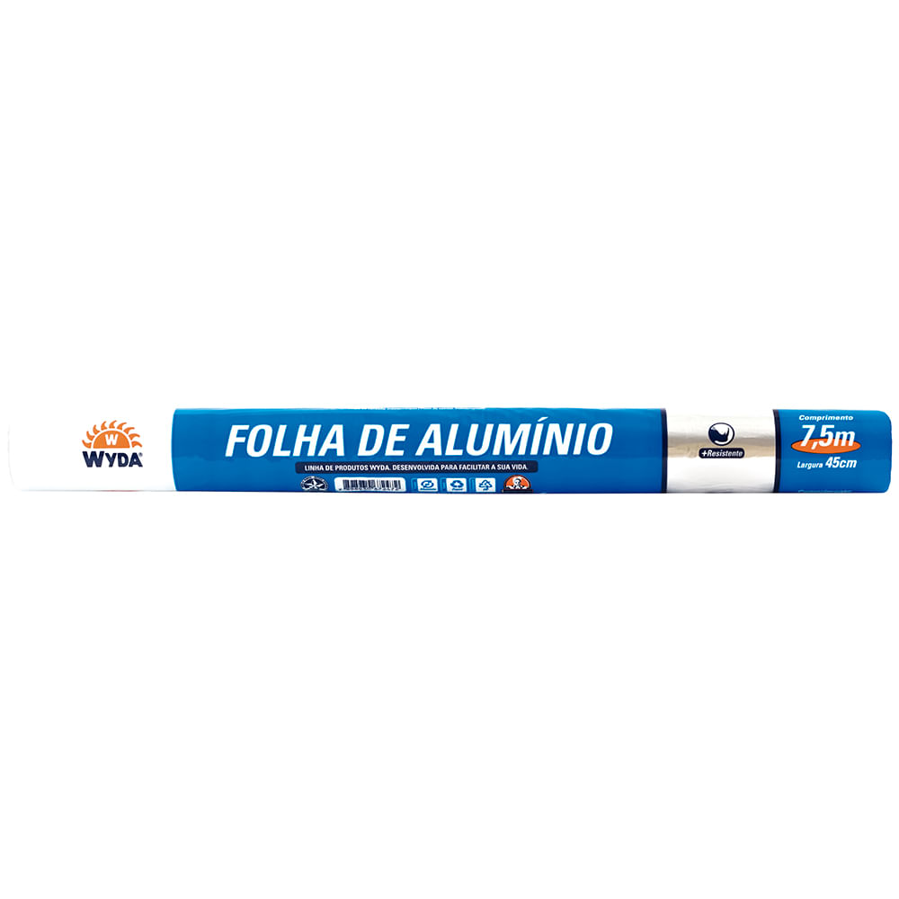 Papel Alumínio Wyda 45x7,5m Un