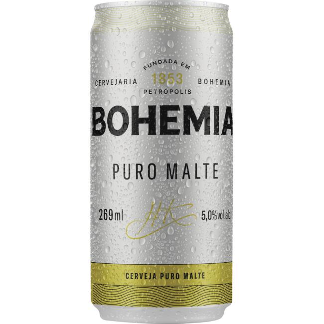 Cerveja Bohemia Puro Malte 269ml Lata