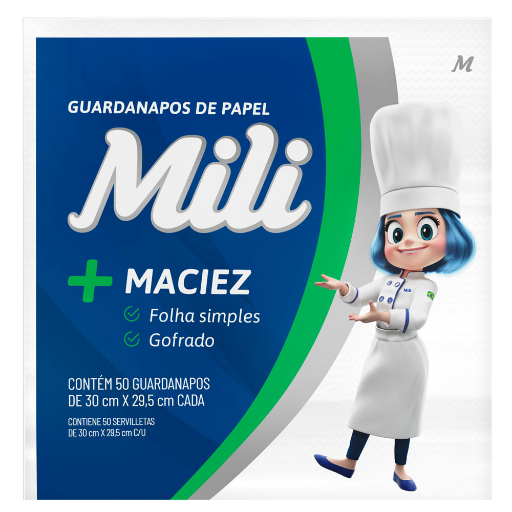Guardanapo de Papel Mili Grande 30x29,5cm
