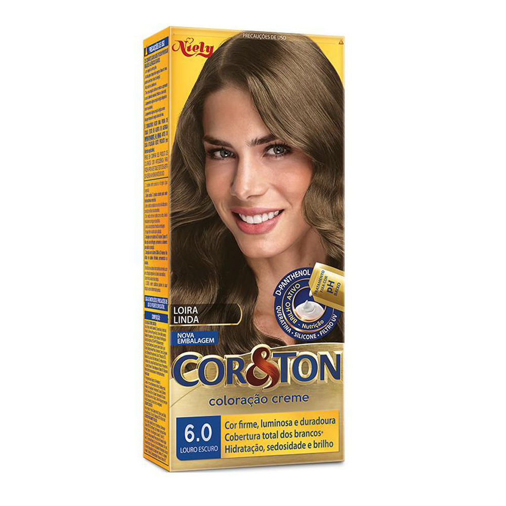Tintura Niely Gold Cor e Ton 60 Louro Escuro 125g