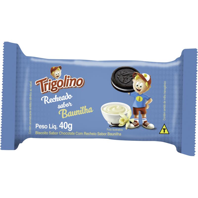 Biscoito Recheado Trigolino Baunilha 40g