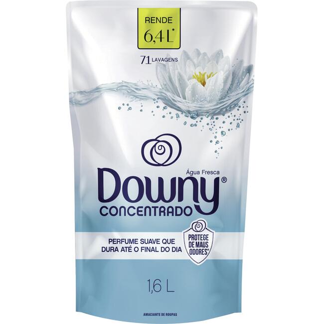Amaciante para Roupas Concentrado Downy Água fresca 1,6L