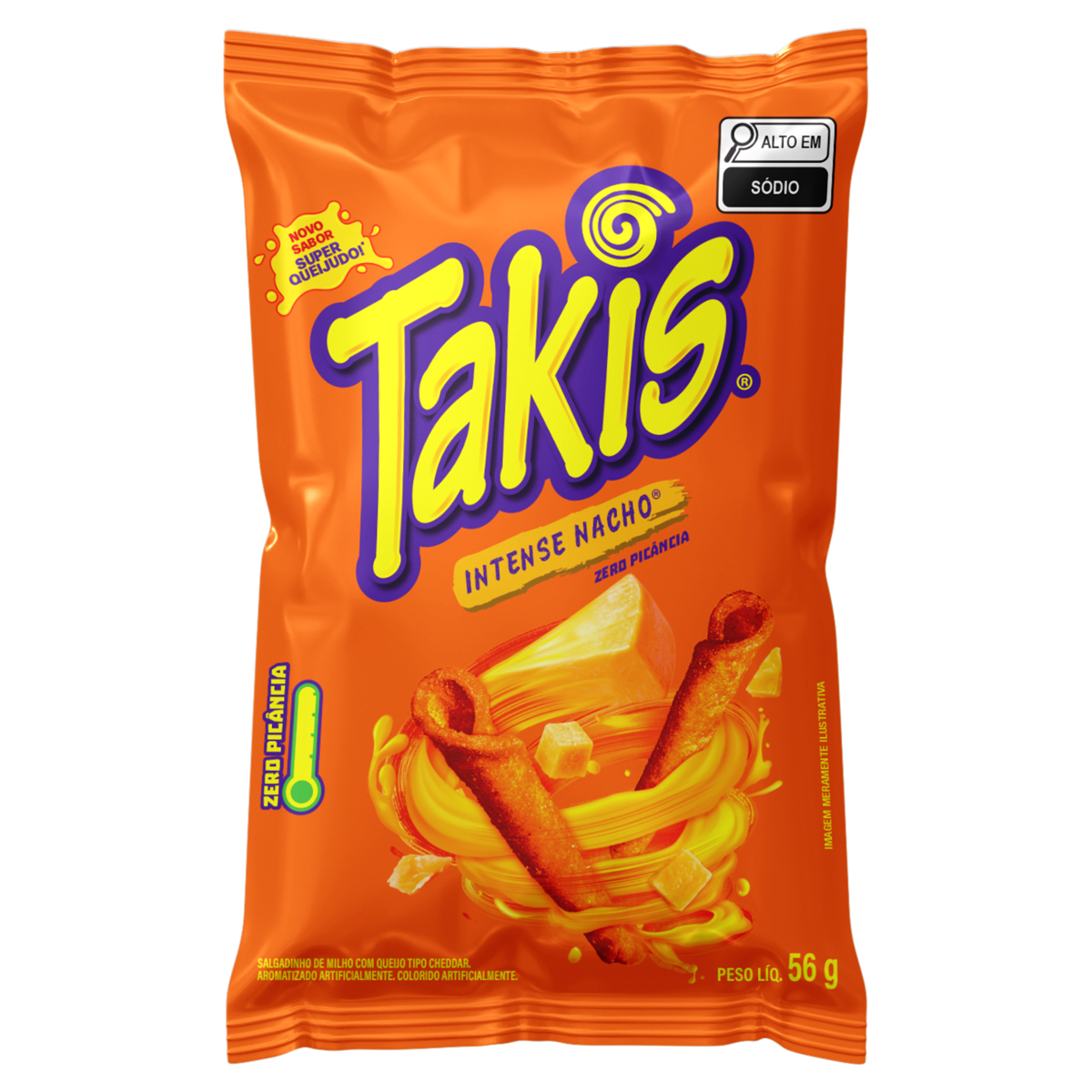 Salgadinho de Milho Intense Nacho Takis Pacote 56g
