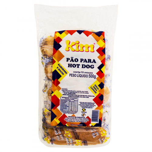 Pão para Hot Dog Kim 500g