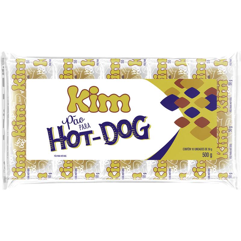 Pão para Hot Dog Kim 500g