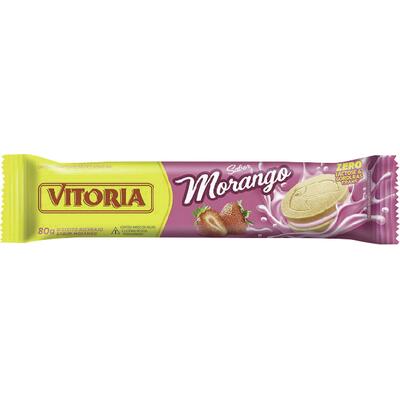 Biscoito Recheado Vitória Morango 80g