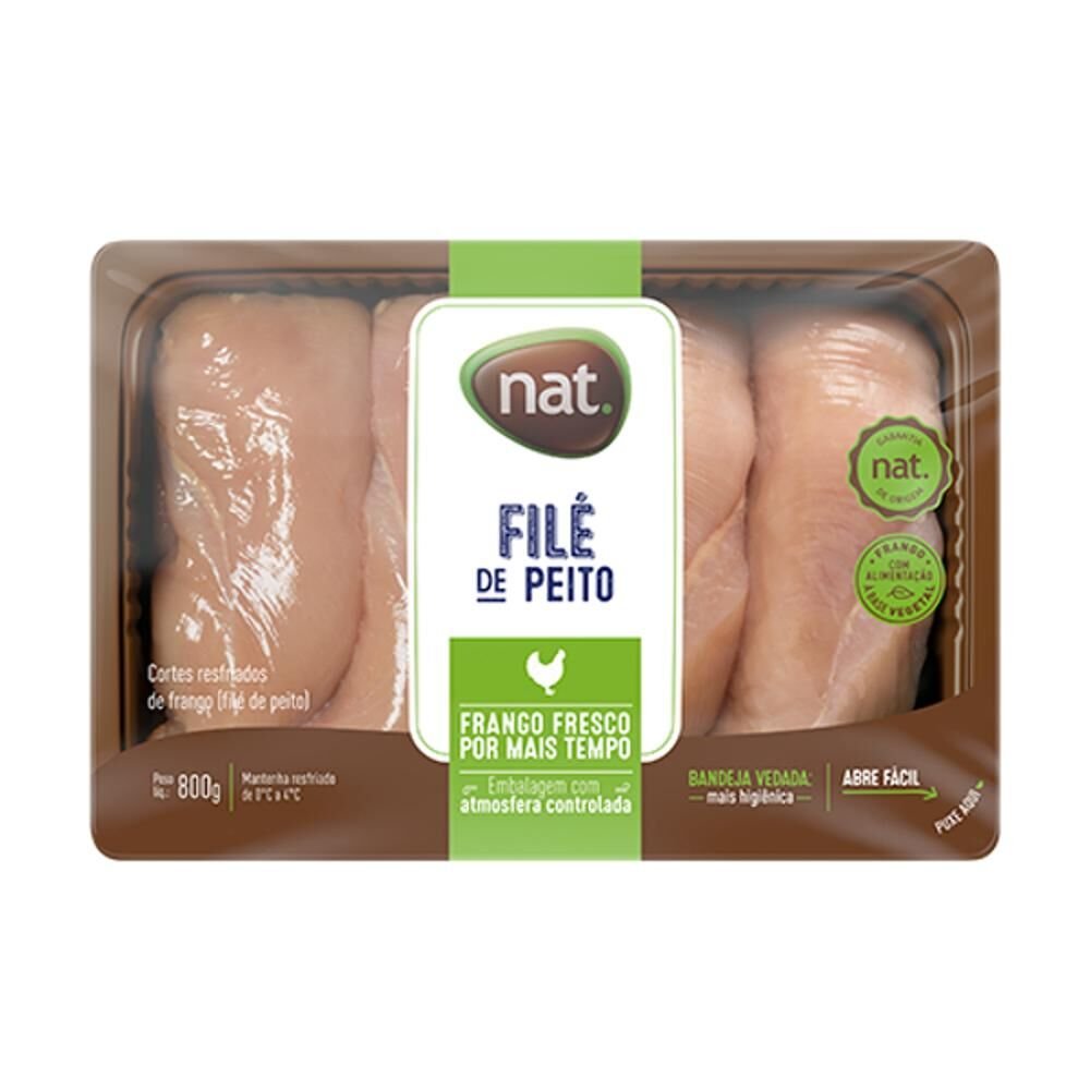 Filé de Peito de Frango NAT Resfriado 800g