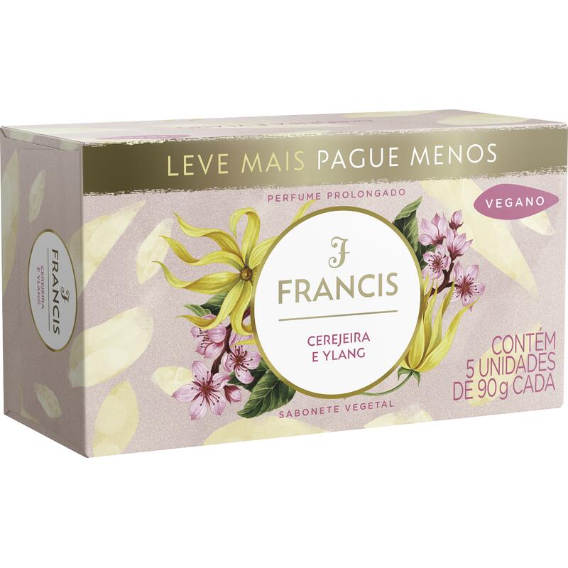 Sabonete Clássico Francis Rosa 5x90g