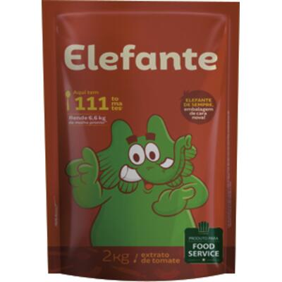 Extrato de Tomate Elefante Sachê com 2kg