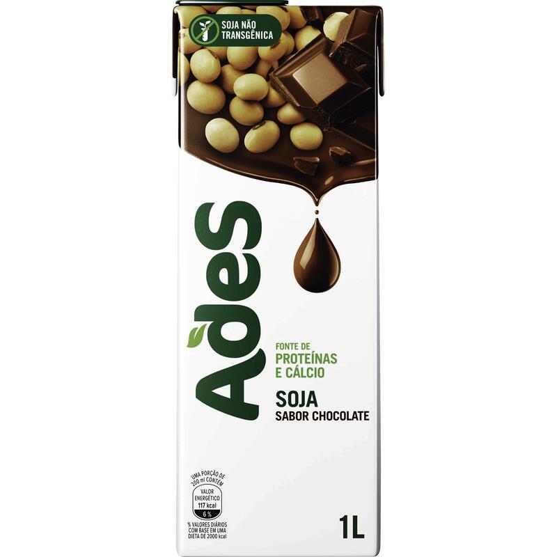 Alimento Ades À Base de Soja Chocolate 1L