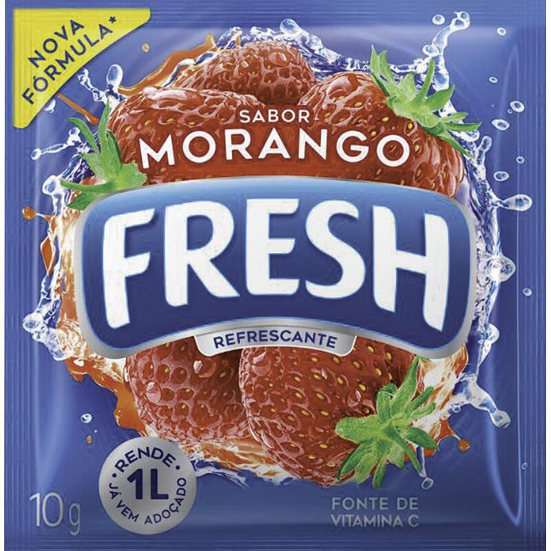 Refresco em Pó Fresh Morango 10g