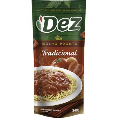 Molho de Tomate Dez + Tradicional 340g