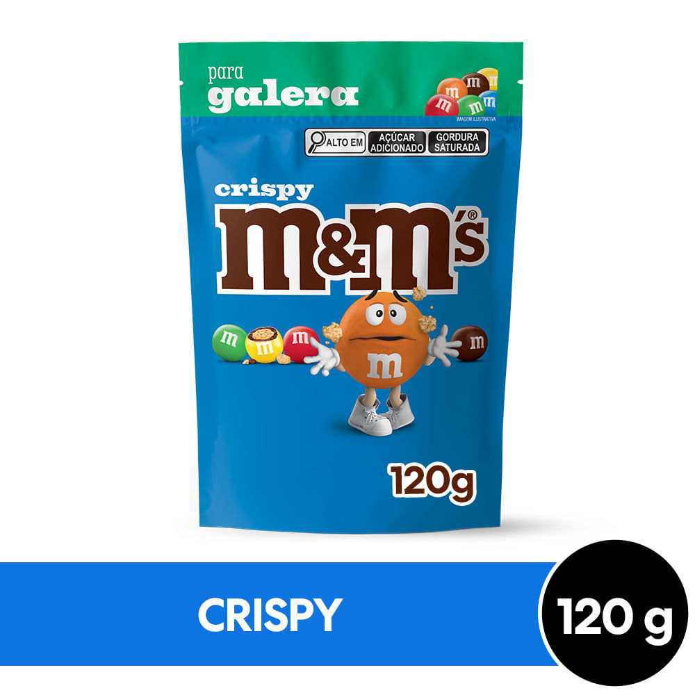 Confeito de Chocolate M&M's Crispy 120g