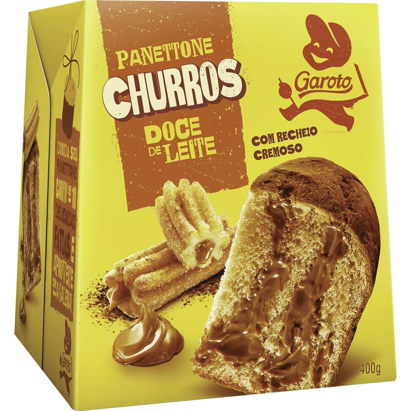Panetone Garoto Churros Doce deleite 400g