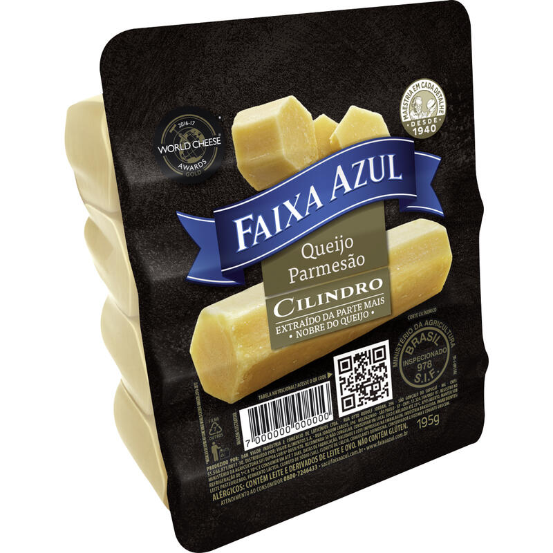 Queijo Parmesão Cilindro Faixa Azul 195g