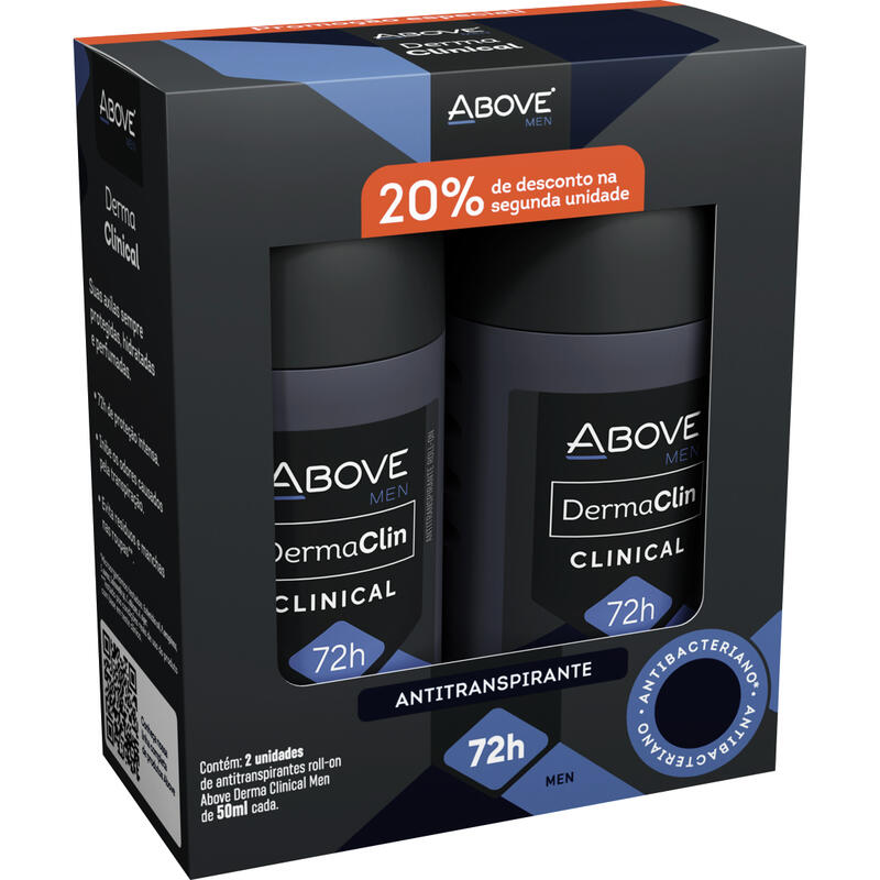 Desodorante Roll-On Above Clinical Men 2x50ml