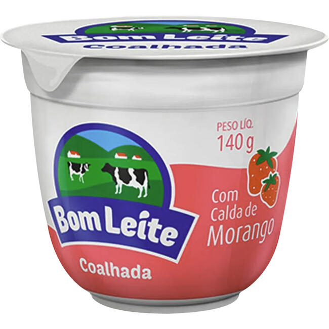 Coalhada Bom Leite Morango 140g
