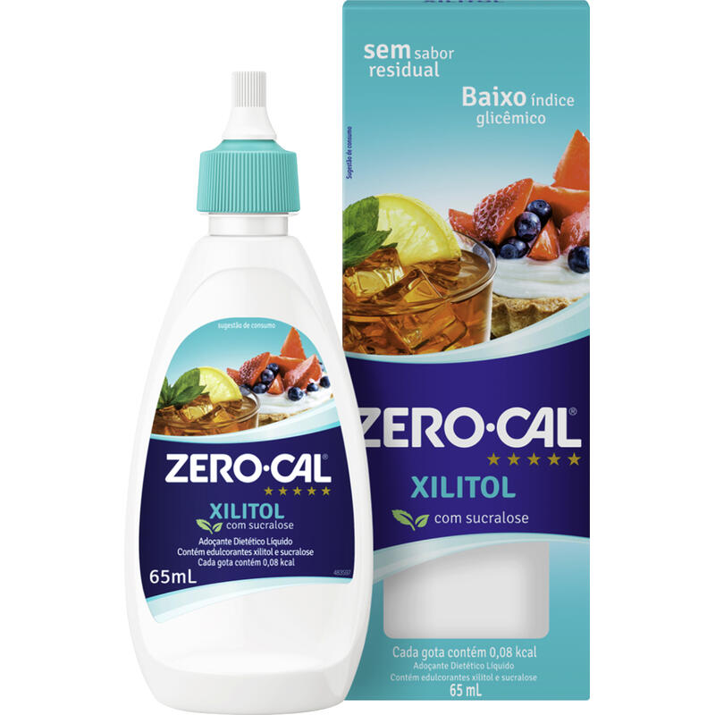 Adoçante Líquido Xilitol Zero Cal Caixa 65ml